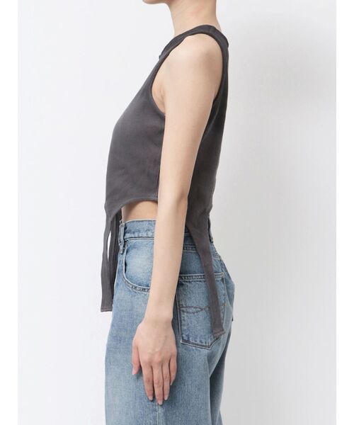 Ungrid(アングリッド)の「グラデーションデザインタンクトップ(タンクトップ・レディース・アイボリー/チャコールグレー・FREE)」の5枚目の写真