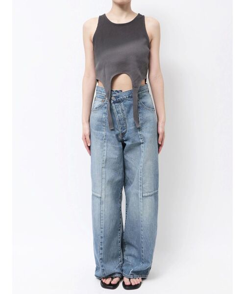 Ungrid(アングリッド)の「グラデーションデザインタンクトップ(タンクトップ・レディース・アイボリー/チャコールグレー・FREE)」の11枚目の写真