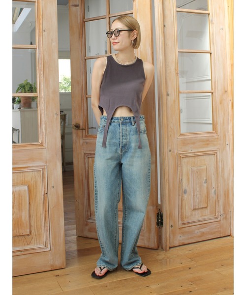 Ungrid(アングリッド)の「グラデーションデザインタンクトップ(タンクトップ・レディース・アイボリー/チャコールグレー・FREE)」の22枚目の写真