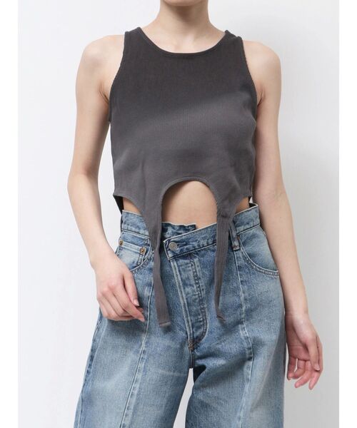 Ungrid(アングリッド)の「グラデーションデザインタンクトップ(タンクトップ・レディース・アイボリー/チャコールグレー・FREE)」の14枚目の写真