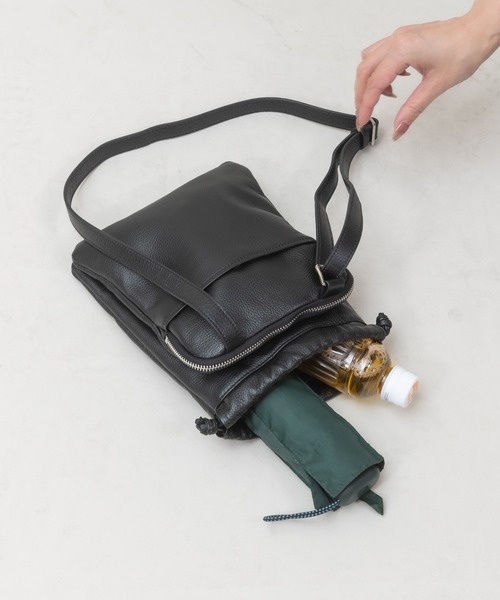 meeny miny（ミーニーマイニー）の「【meeny miny】ちょうどいいbag2（トートバッグ・レディース・ブラック/グレイッシュベージュ/シルバー・MEDIUM）」の7枚目の写真