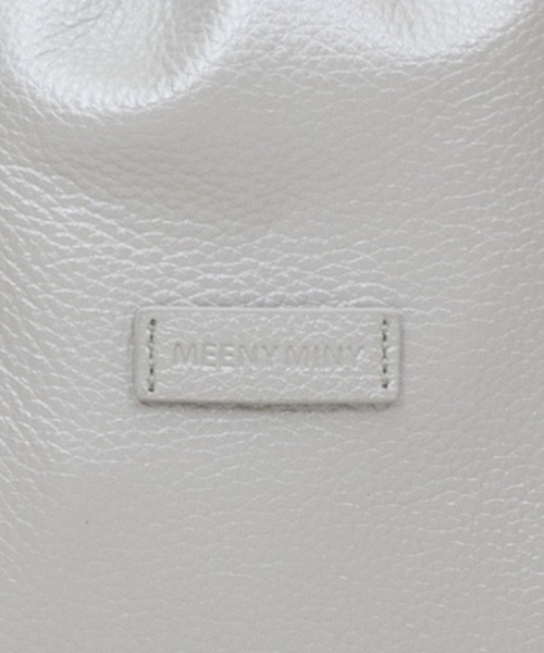 meeny miny（ミーニーマイニー）の「【meeny miny】ちょうどいいbag2（トートバッグ・レディース・ブラック/グレイッシュベージュ/シルバー・MEDIUM）」の4枚目の写真