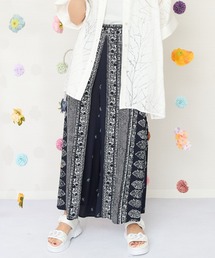 JETSET SOLO PLUS （ジェットセットソロプラス）の「【FONT LAB】パネルプリントラップワイドパンツ（その他パンツ）」