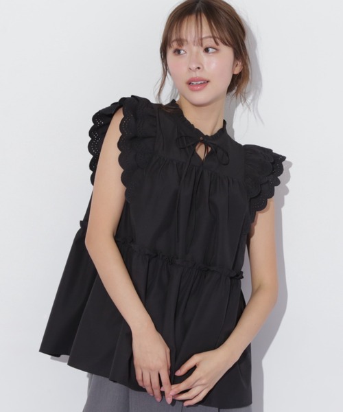 日本初の ◇カットワークティアードチュニック（シャツ/ブラウス）｜JILL トップス
