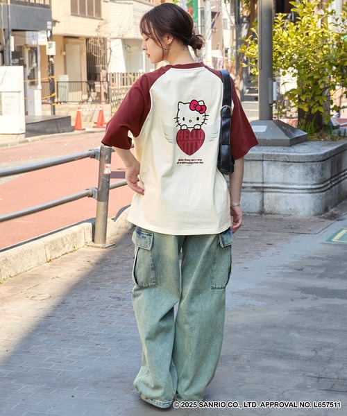 boohoo オーバーサイズ ハローキティ ハート プリント Tシャツ Amazon | ハローキティ USデザイン ハート Tシャツ | Tシャツ