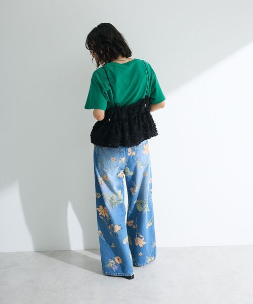 Green　Parks（グリーンパークス）の「シャギーキャミビスチェ（ベスト・レディース・アイボリー/ブラック・FREE）」の7枚目の写真