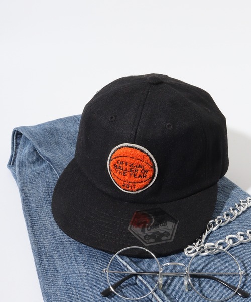 7Union（セブンユニオン）の「7UNION THE BALLER 3RD EYE / OFFICIAL BALLER ウールメルトン サガラ ワッペン 6パネルキャップ（キャップ・メンズ・ブラック系その他/ブラック/イエロー系その他/レッド系その他/レッド/キャメル/グレー系その他/グレー・FREE）」の3枚目の写真