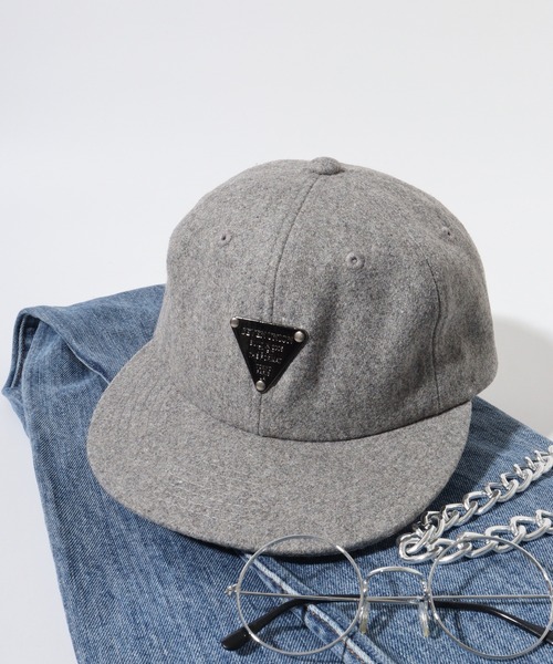 7Union（セブンユニオン）の「7UNION THE BALLER 3RD EYE / OFFICIAL BALLER ウールメルトン サガラ ワッペン 6パネルキャップ（キャップ・メンズ・ブラック系その他/ブラック/イエロー系その他/レッド系その他/レッド/キャメル/グレー系その他/グレー・FREE）」の4枚目の写真