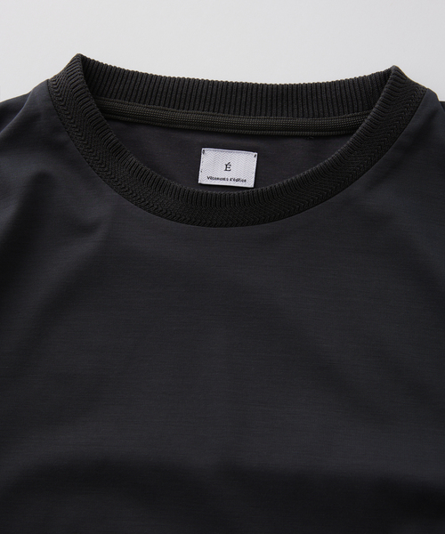 E. SILK MIX JQ NECK Tシャツ（Tシャツ/カットソー）｜EDIFICE