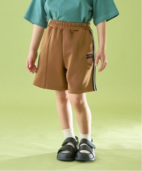 b・ROOM（ビールーム）の「トラックタック4分丈パンツ（その他パンツ・キッズ・パープル/アイボリー/ブラック/モカ・120cm/130cm/140cm/150cm/110cm/100cm）」の4枚目の写真