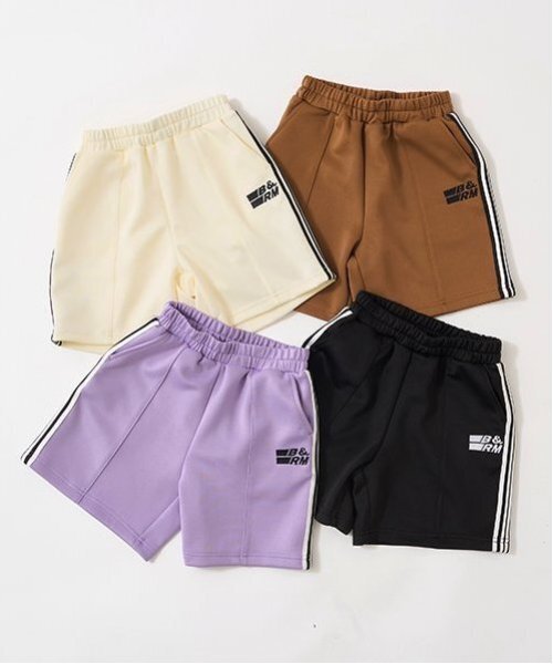 b・ROOM（ビールーム）の「トラックタック4分丈パンツ（その他パンツ・キッズ・パープル/アイボリー/ブラック/モカ・120cm/130cm/140cm/150cm/110cm/100cm）」の16枚目の写真