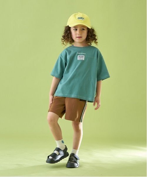 b・ROOM（ビールーム）の「トラックタック4分丈パンツ（その他パンツ・キッズ・パープル/アイボリー/ブラック/モカ・120cm/130cm/140cm/150cm/110cm/100cm）」の5枚目の写真