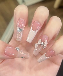 Lace Ladies（レースレディース）の「バタフライ スター モチーフ バラエティ ネイルチップ セット（ネイルシール/ネイルチップ）」