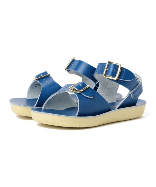 こども ビームス（コドモビームス）の「SALT WATER SANDALS / Surfer ウォッシャブル レザー サンダル（約13～15cm）（サンダル・キッズ・ホワイト/ブラウン系その他5/ブルー・US6(約14.3㎝)/US7(約15.1㎝)/US5(約13.3㎝)）」の3枚目の写真