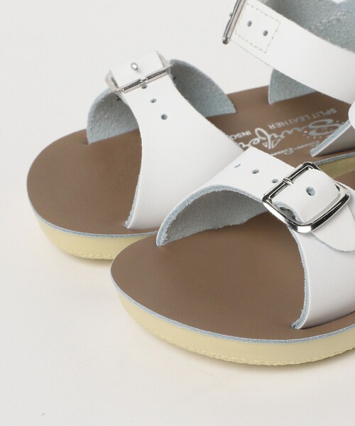 こども ビームス（コドモビームス）の「SALT WATER SANDALS / Surfer ウォッシャブル レザー サンダル（約13～15cm）（サンダル・キッズ・ホワイト/ブラウン系その他5/ブルー・US6(約14.3㎝)/US7(約15.1㎝)/US5(約13.3㎝)）」の6枚目の写真