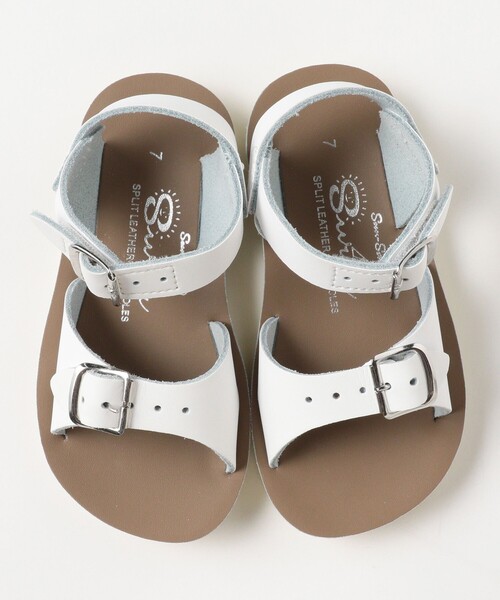 こども ビームス（コドモビームス）の「SALT WATER SANDALS / Surfer ウォッシャブル レザー サンダル（約13～15cm）（サンダル・キッズ・ホワイト/ブラウン系その他5/ブルー・US6(約14.3㎝)/US7(約15.1㎝)/US5(約13.3㎝)）」の9枚目の写真