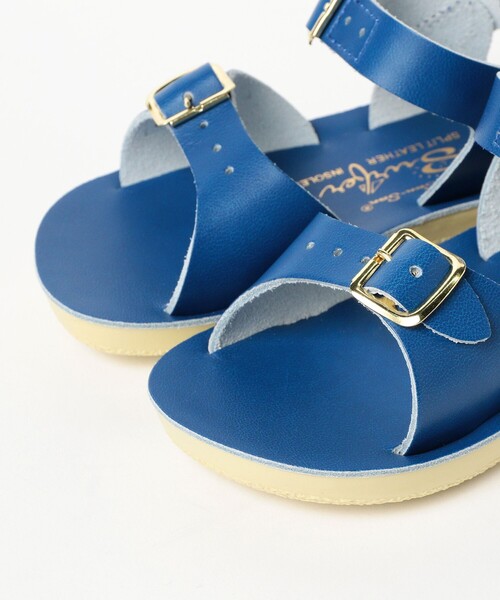 こども ビームス（コドモビームス）の「SALT WATER SANDALS / Surfer ウォッシャブル レザー サンダル（約13～15cm）（サンダル・キッズ・ホワイト/ブラウン系その他5/ブルー・US6(約14.3㎝)/US7(約15.1㎝)/US5(約13.3㎝)）」の11枚目の写真