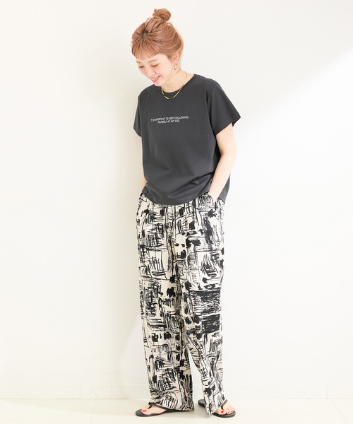 B.C STOCK（ベーセーストック）の「ウォッシャブル / スムースS/STEE（Tシャツ/カットソー・レディース・ホワイト/ブラウン/ブラック系その他・FREE）」の11枚目の写真