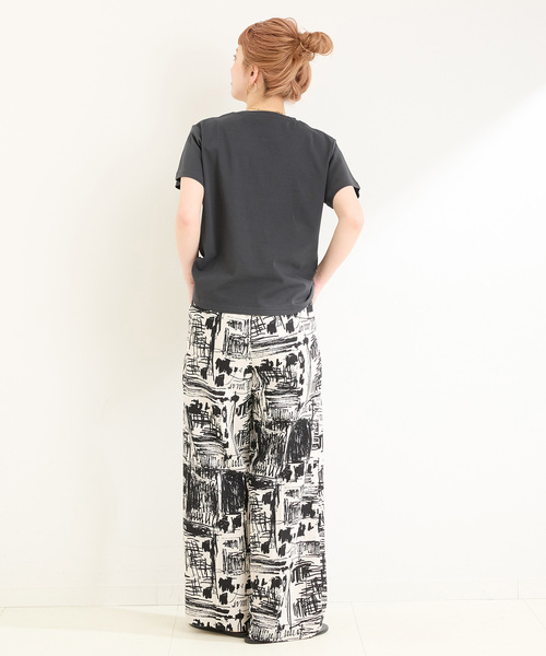B.C STOCK（ベーセーストック）の「ウォッシャブル / スムースS/STEE（Tシャツ/カットソー・レディース・ホワイト/ブラウン/ブラック系その他・FREE）」の9枚目の写真