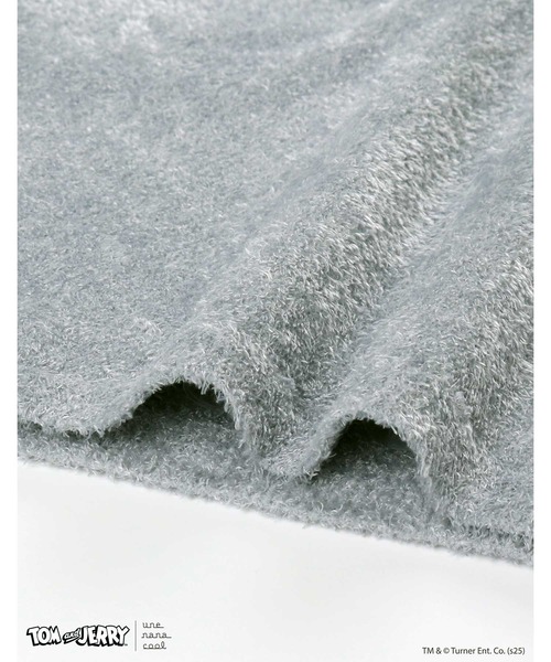 une nana cool(ウンナナクール)の「トムとジェリー × une nana cool なめらかふわふわワンピース(ルームワンピース・レディース・グレー/ブラック・M-L)」の3枚目の写真