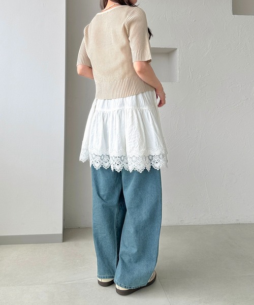 apres jour clair（アプレジュールクレア）の「【apres jour clair】Wジップカーディガン（カーディガン/ボレロ・レディース・アイボリー/ピンク/ベージュ・X-LARGE/フリー）」の10枚目の写真