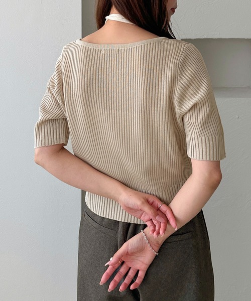 apres jour clair（アプレジュールクレア）の「【apres jour clair】Wジップカーディガン（カーディガン/ボレロ・レディース・アイボリー/ピンク/ベージュ・X-LARGE/フリー）」の14枚目の写真