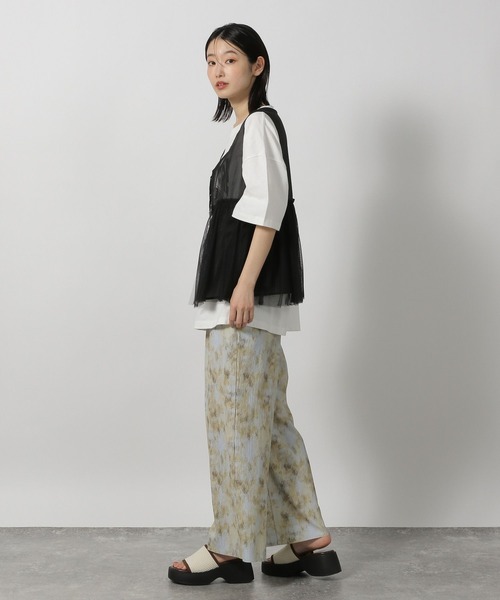 LAKOLE（ラコレ）の「アソートバンドTEE / 493604（Tシャツ/カットソー・レディース・オフホワイト/チャコール/ベージュ/ネイビー・FREE）」の6枚目の写真