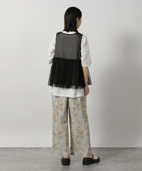 LAKOLE（ラコレ）の「アソートバンドTEE / 493604（Tシャツ/カットソー・レディース・オフホワイト/チャコール/ベージュ/ネイビー・FREE）」の7枚目の写真