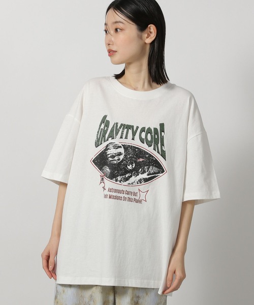 LAKOLE（ラコレ）の「アソートバンドTEE / 493604（Tシャツ/カットソー・レディース・オフホワイト/チャコール/ベージュ/ネイビー・FREE）」の8枚目の写真