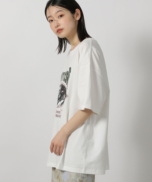 LAKOLE（ラコレ）の「アソートバンドTEE / 493604（Tシャツ/カットソー・レディース・オフホワイト/チャコール/ベージュ/ネイビー・FREE）」の10枚目の写真