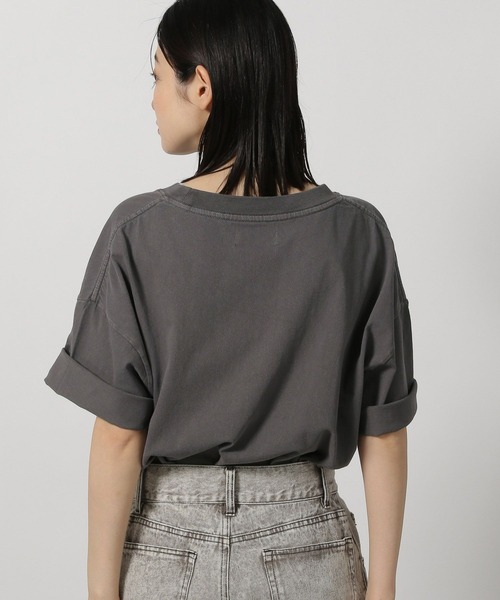 LAKOLE（ラコレ）の「アソートバンドTEE / 493604（Tシャツ/カットソー・レディース・オフホワイト/チャコール/ベージュ/ネイビー・FREE）」の20枚目の写真