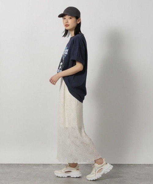 LAKOLE（ラコレ）の「アソートバンドTEE / 493604（Tシャツ/カットソー・レディース・オフホワイト/チャコール/ベージュ/ネイビー・FREE）」の22枚目の写真