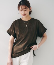 極美品　アンタイトル ブラウス　トップス　ブラウン系 UNTITLED｜アンタイトルのシャツ/ブラウス（ブラウン/茶色系