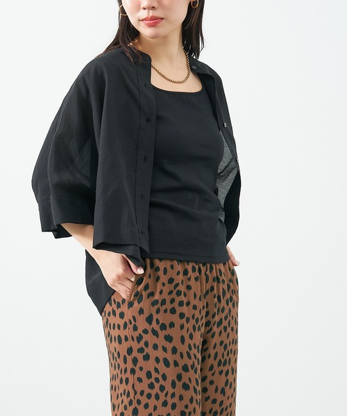 MICA&DEAL（マイカ＆ディール）の「スクエア2WAYタンクトップ（タンクトップ・レディース・ブラック/ホワイト/ベージュ・FREE）」の2枚目の写真