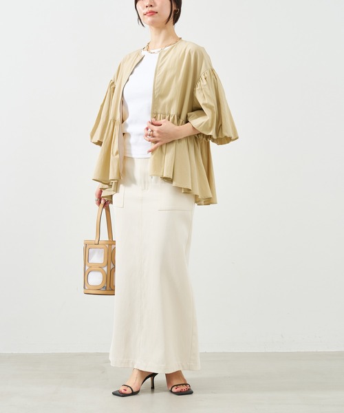 MICA&DEAL（マイカ＆ディール）の「スクエア2WAYタンクトップ（タンクトップ・レディース・ブラック/ホワイト/ベージュ・FREE）」の14枚目の写真