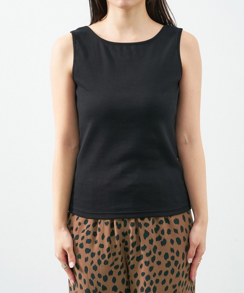 MICA&DEAL（マイカ＆ディール）の「スクエア2WAYタンクトップ（タンクトップ・レディース・ブラック/ホワイト/ベージュ・FREE）」の8枚目の写真