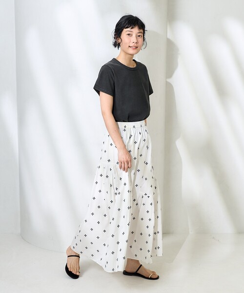 FREAK'S STORE（フリークスストア）の「ケミカル加工Tシャツ（Tシャツ/カットソー・レディース・ブラウン/ブルー/ブラック・ﾌﾘ-）」の20枚目の写真