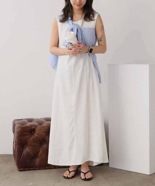 ROOPTOKYO(ループトウキョウ)の「バックオープンリボンワンピース 秋物 秋服 2026年秋冬(ワンピース・レディース・ブルー/ホワイト/ブラック・FREE)」の20枚目の写真