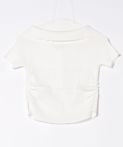 PHILLY（フィリー）の「【PHILLY】ボタンオフショルトップス（Tシャツ/カットソー・レディース・ブラック/ホワイト/チャコールグレー・FREE）」の22枚目の写真