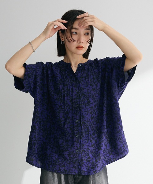 Green　Parks（グリーンパークス）の「アソート柄さらっとレーヨンブラウス（シャツ/ブラウス・レディース・チェック/ストライプ/その他14/マルチ/ブラック系その他・FREE）」の2枚目の写真