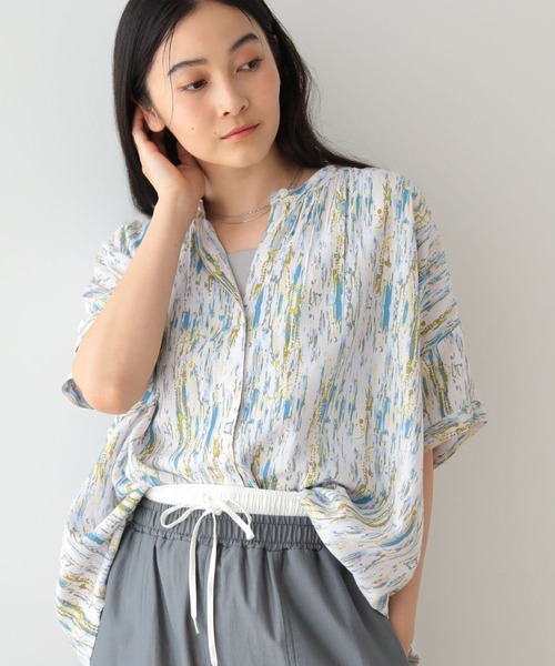 Green　Parks（グリーンパークス）の「アソート柄さらっとレーヨンブラウス（シャツ/ブラウス・レディース・チェック/ストライプ/その他14/マルチ/ブラック系その他・FREE）」の3枚目の写真