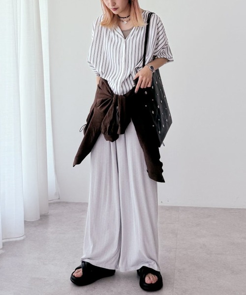 Green　Parks（グリーンパークス）の「アソート柄さらっとレーヨンブラウス（シャツ/ブラウス・レディース・チェック/ストライプ/その他14/マルチ/ブラック系その他・FREE）」の11枚目の写真