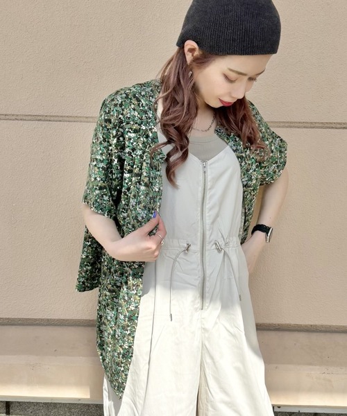 Green　Parks（グリーンパークス）の「アソート柄さらっとレーヨンブラウス（シャツ/ブラウス・レディース・チェック/ストライプ/その他14/マルチ/ブラック系その他・FREE）」の22枚目の写真