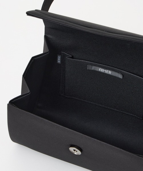 AIMER（エメ）の「【喪服・礼服用】ラウンドフラップブラックフォーマルバッグ（ハンドバッグ・レディース・ブラック・FREE）」の3枚目の写真