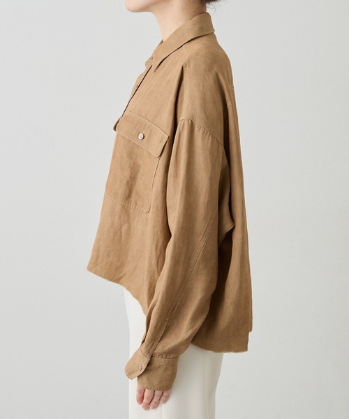 ツイル顔料染めスクエアシャツ（シャツ/ブラウス）｜Whim Gazette