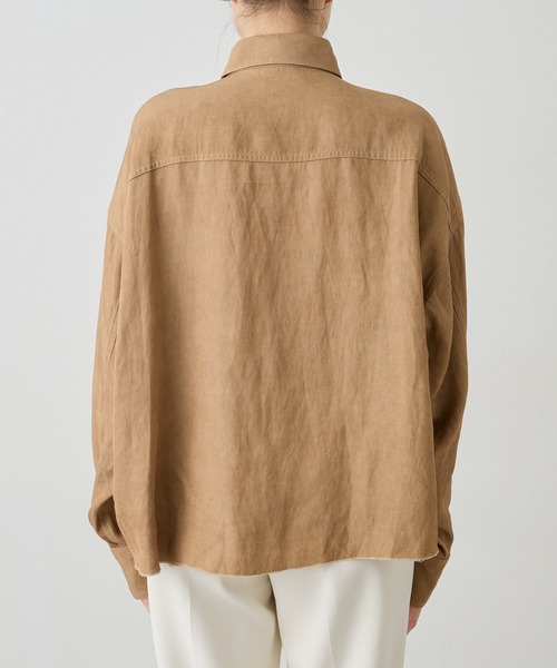 Whim Gazette ツイル顔料染めスクエアシャツ値下げ中 ツイル顔料染めスクエアシャツ（シャツ/ブラウス）｜Whim Gazette