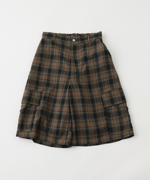 【AFB】BAGGY CARGO SHORTS チェック柄 全4色 送料込 AFB / エーエフビーBAGGY CARGO SHORTS CHECK（カーゴパンツ