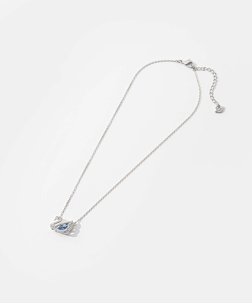 Swarovski Swan ネックレス Dazzling Swan pendant, Swan, Pink, Rose gold-tone plated