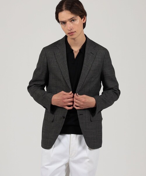 TOMORROWLAND （トゥモローランド）の「コットンウール ホップサック シングルブレステッド2Bジャケット Di PRAY（テーラードジャケット・メンズ・グレー/ネイビー・44/46/48/42/50/52）」の3枚目の写真