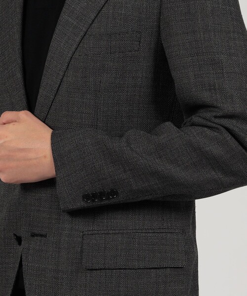TOMORROWLAND （トゥモローランド）の「コットンウール ホップサック シングルブレステッド2Bジャケット Di PRAY（テーラードジャケット・メンズ・グレー/ネイビー・44/46/48/42/50/52）」の9枚目の写真